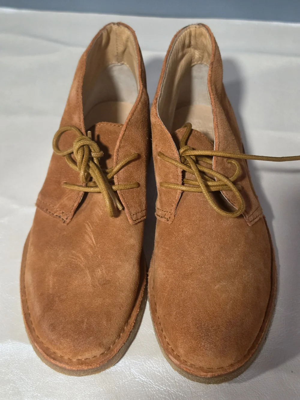 FRYE Children's Tan Suede Lace Up Chukka Boots Youth Size 4